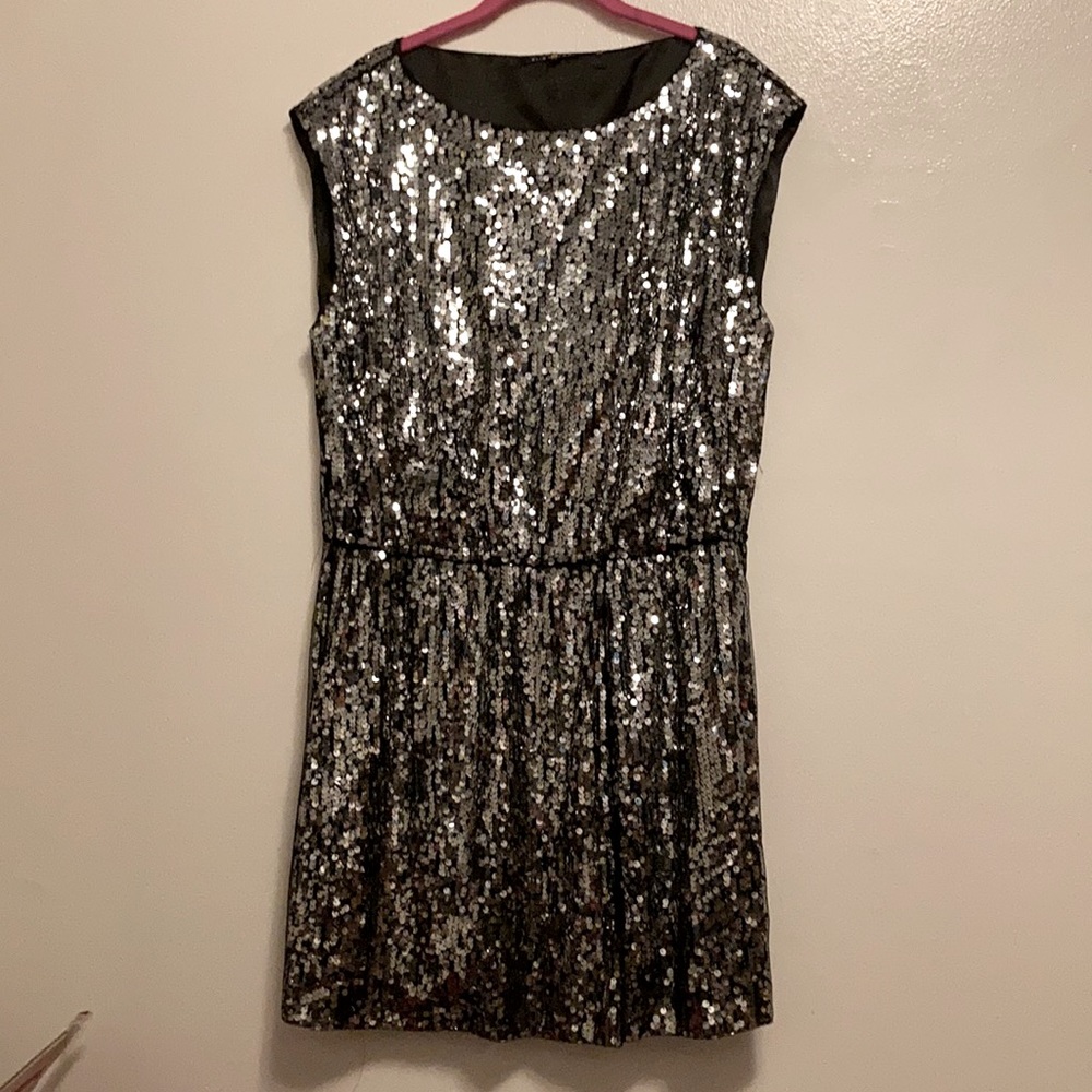 Silver Sparkling Special Occasions Dress